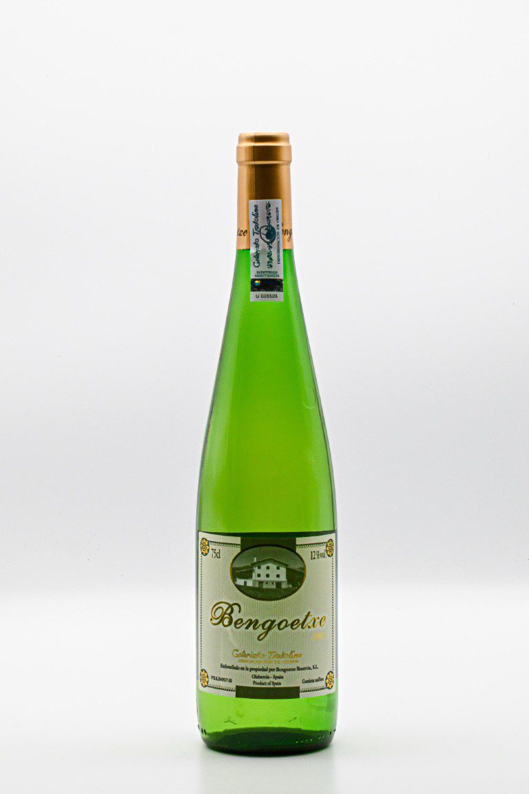 Groene wijnfles met gouden dop